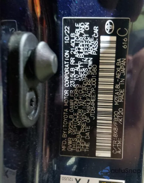 2023 Toyota Corolla Le from USA, damaged, VIN JTDB4MEE7PJ001580